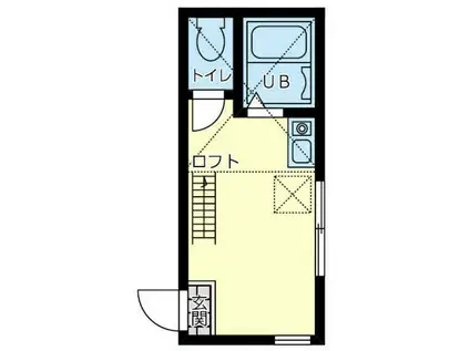 ユナイト田浦エレフォレックス(ワンルーム/1階)の間取り写真