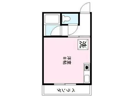 シャトーレ司(ワンルーム/2階)の間取り写真