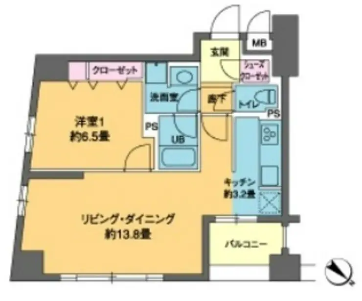 カスタリア茅場町 12階階 間取り