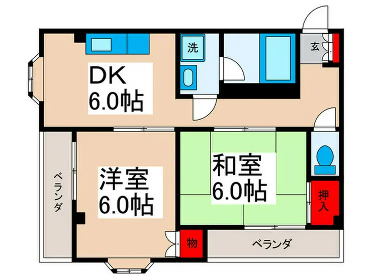 市原マンション 3階階 間取り