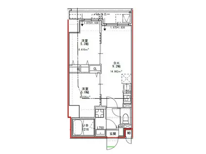 S-RESIDENCE 文京小石川(2DK/5階)の間取り写真