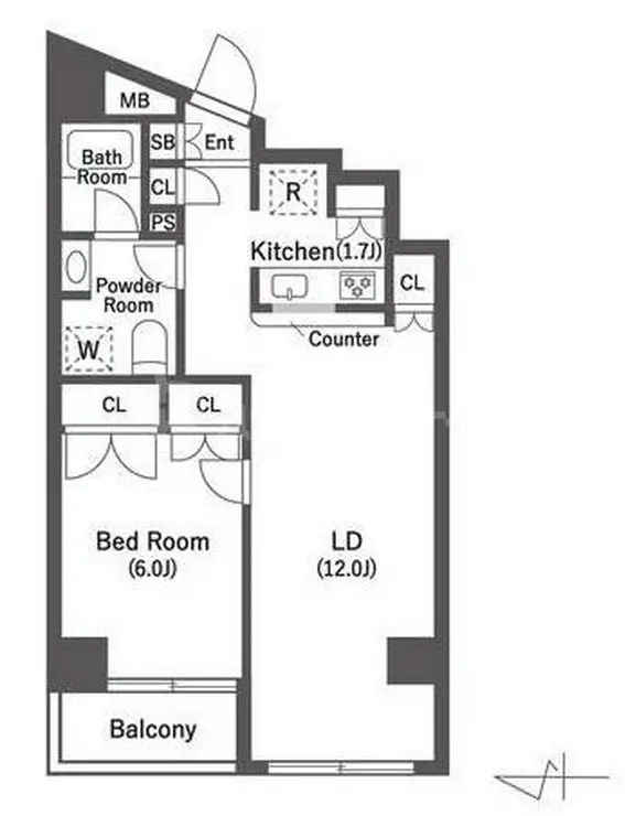 シャンドヴィラージュ 2階階 間取り