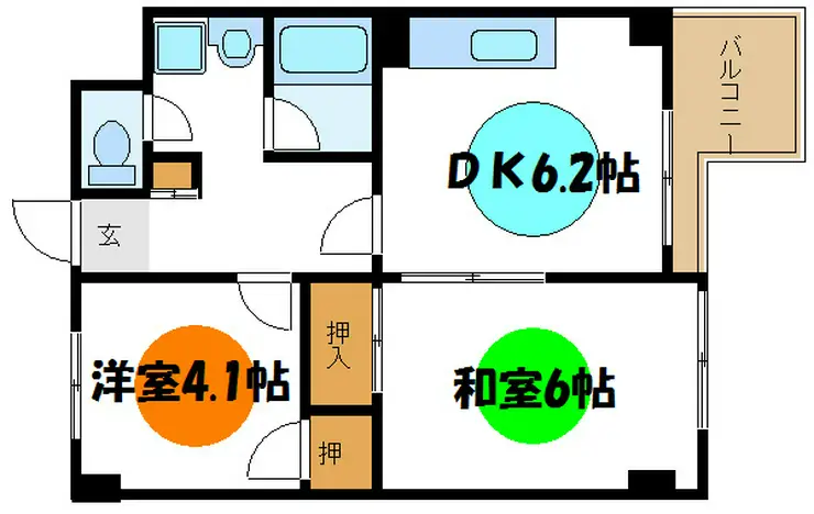 シェグラン片柳 8階階 間取り