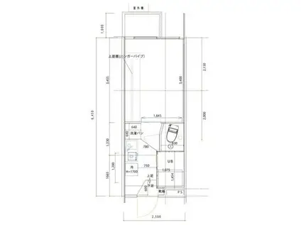 アイ・テラス(1K/2階)の間取り写真