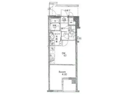 アエリア南青山(1DK/1階)の間取り写真