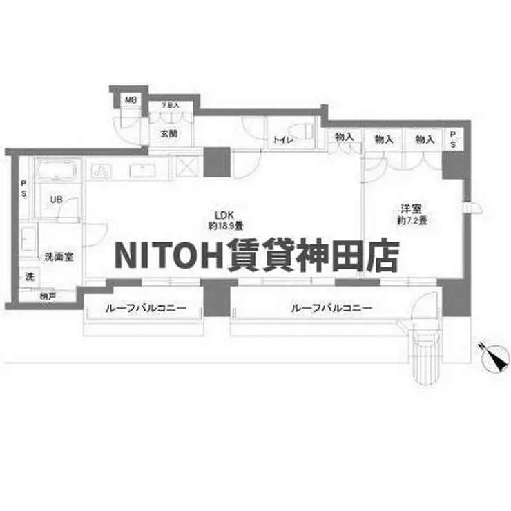 カスタリアお茶の水 7階階 間取り