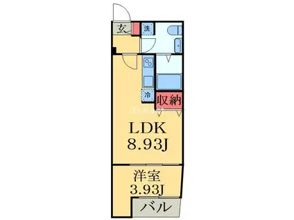 VAU HOUSE青葉の森(1LDK/2階)の間取り写真