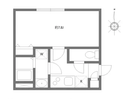 リーガランド方南町(1K/1階)の間取り写真