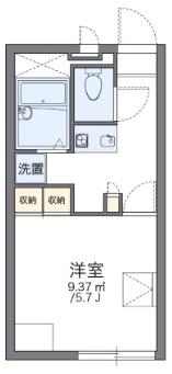 レオパレス 甲東(1K/2階)の間取り写真
