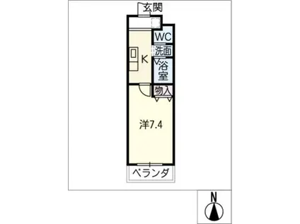 A・CITY守山小幡(1K/3階)の間取り写真