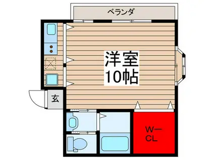 エスポワール本郷(ワンルーム/1階)の間取り写真
