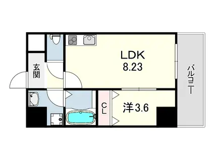 MAISON PREMIER 6(1LDK/2階)の間取り写真
