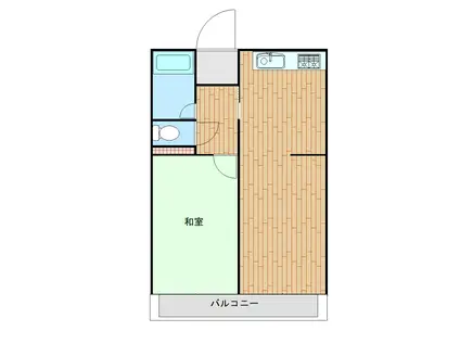 モナークマンション甲府II(2DK/1階)の間取り写真