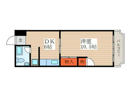高橋マンション(1DK/1階)の間取り写真