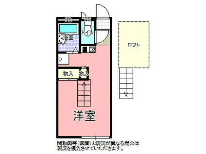 アルバ南赤塚(ワンルーム/1階)の間取り写真