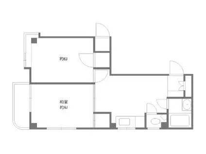 第1森田ビル(2DK/3階)の間取り写真
