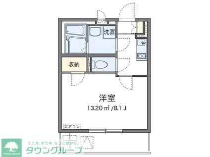 レオネクストサンドリーム(1K/1階)の間取り写真