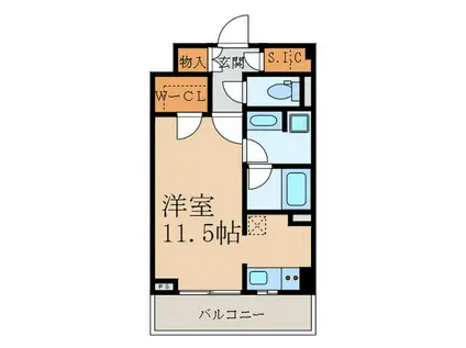 エルスタンザ恵比寿(ワンルーム/7階)の間取り写真