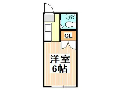 藤の木ハイツ 弊社専任(1K/2階)の間取り写真