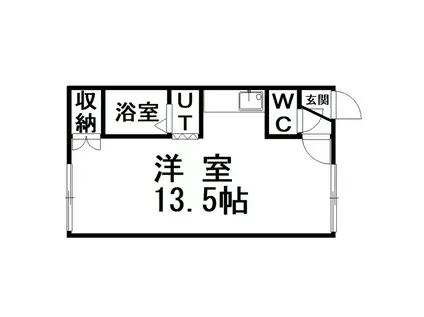 クレスハイツ(ワンルーム/1階)の間取り写真