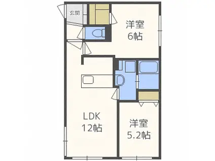 PAS A PAS24(2LDK/4階)の間取り写真