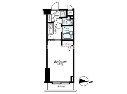アヴァンティーク荻窪(1K/2階)の間取り写真