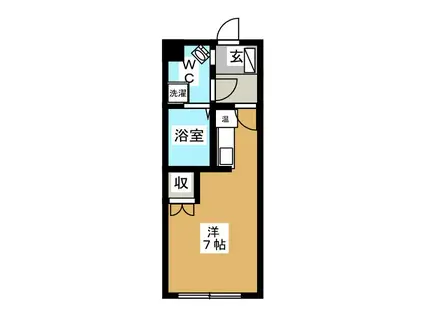 エポック(ワンルーム/2階)の間取り写真