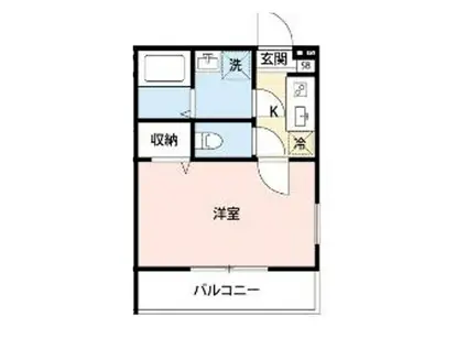 船橋市湊町1丁目(1K/2階)の間取り写真