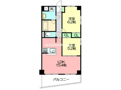 ドッグガーデンリゾート湘南江ノ島(2LDK/4階)の間取り写真