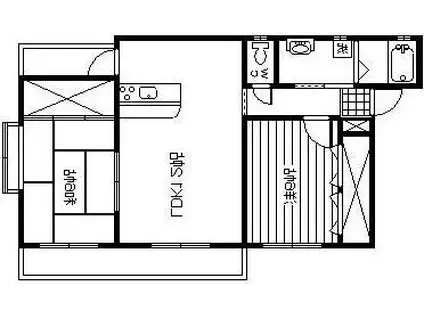 メゾン・ペペール(2LDK/3階)の間取り写真