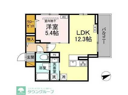 高石神プロジェクト(1LDK/3階)の間取り写真