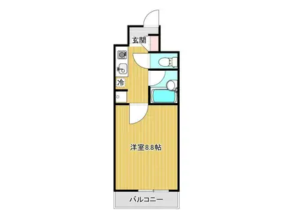 イゾラ・ベッラ(1K/5階)の間取り写真