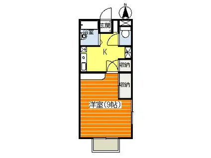 TS KAPALUA(1K/1階)の間取り写真