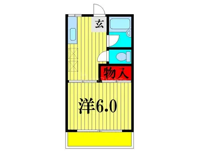 メゾン ド カンパーニュ(1K/2階)の間取り写真