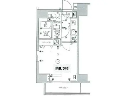 ルミークアン笹塚(2LDK/2階)の間取り写真