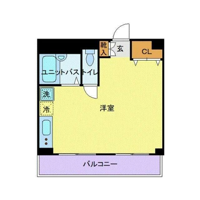 メゾン・ド・ヴィレ鷺沼(ワンルーム/2階)の間取り写真