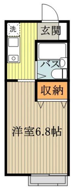 セシールICHIKAWA(1K/1階)の間取り写真