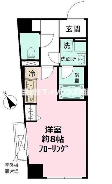LEO六拾番館(ワンルーム/2階)の間取り写真