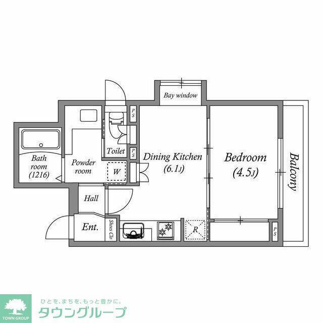 ステーションフロント都立大学(1DK/10階)の間取り写真