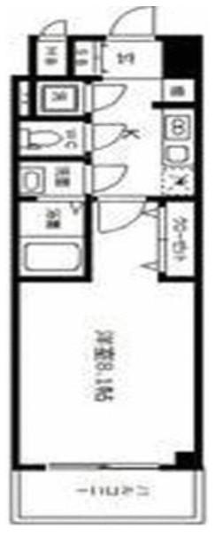 エスリード谷町四丁目(1K/2階)の間取り写真