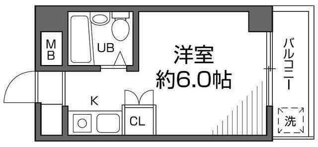 メゾン久我山(ワンルーム/2階)の間取り写真