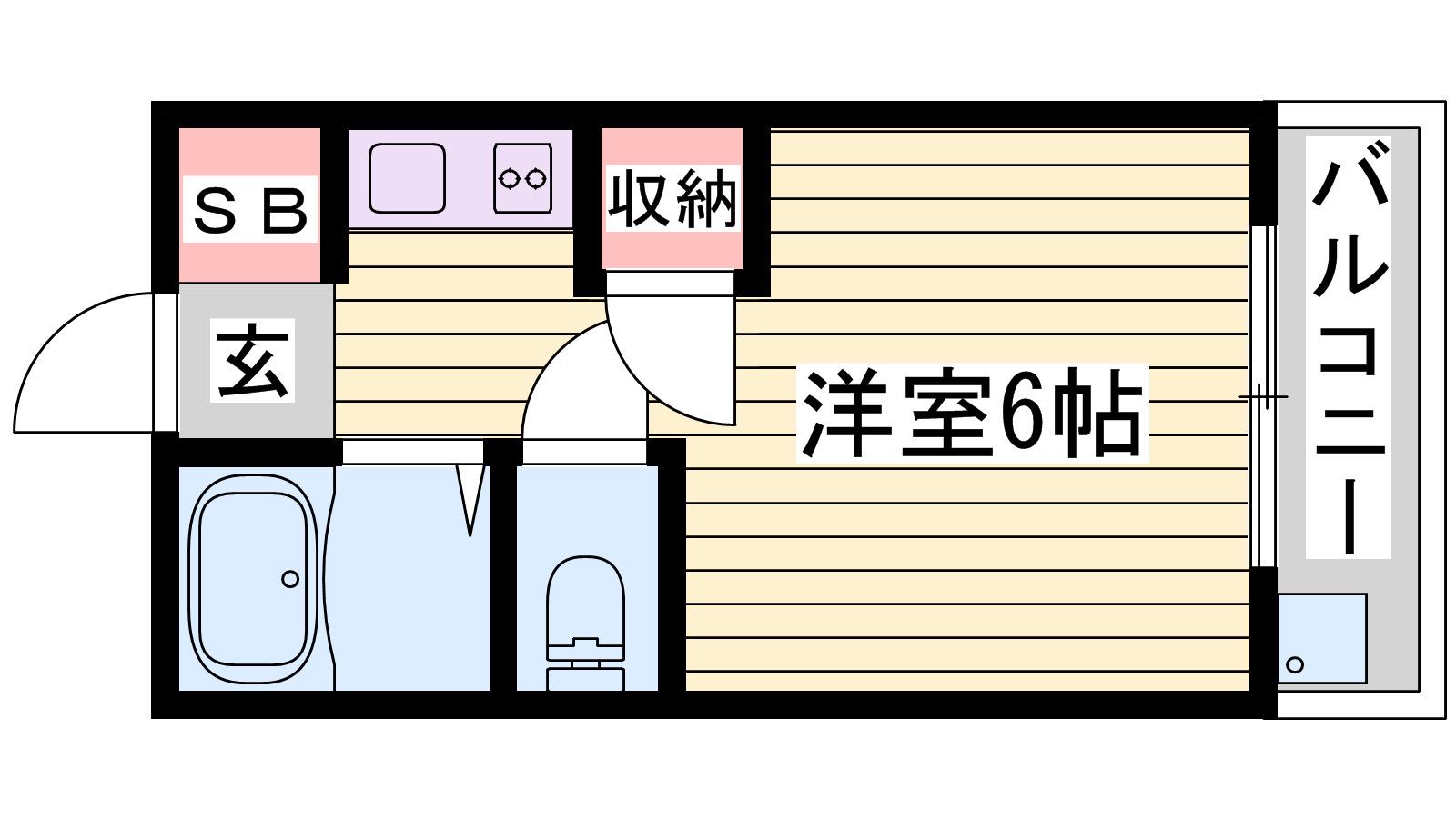 プルミエメゾン(ワンルーム/2階)の間取り写真