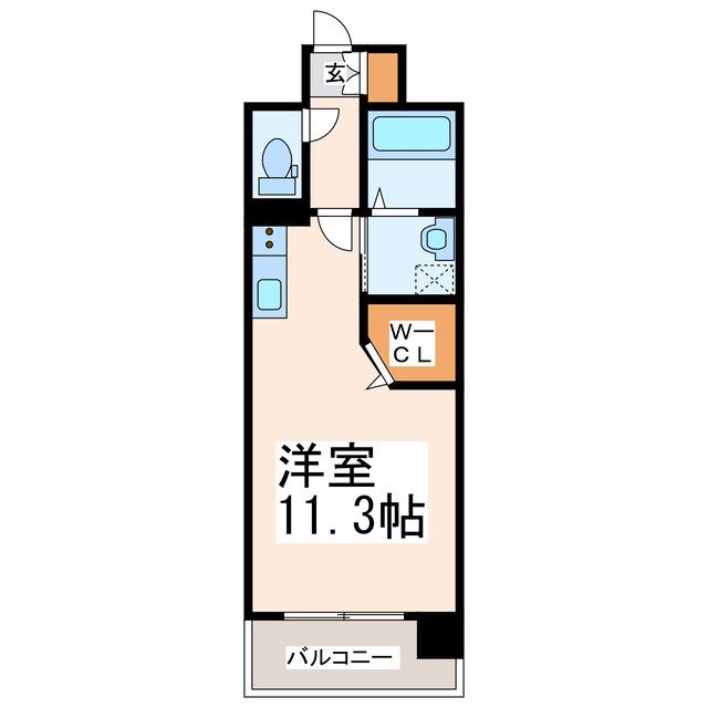 サムティ熊本RIOBRANCO(ワンルーム/6階)の間取り写真