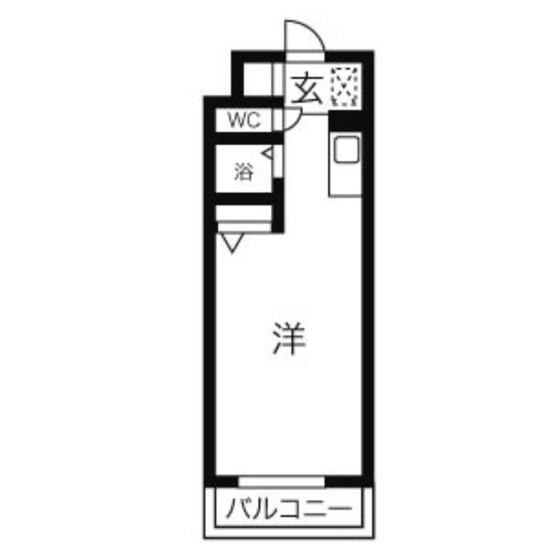 サンパレスN18(ワンルーム/1階)の間取り写真