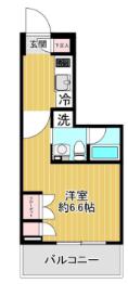 ベルグレード川崎AZ(1K/5階)の間取り写真
