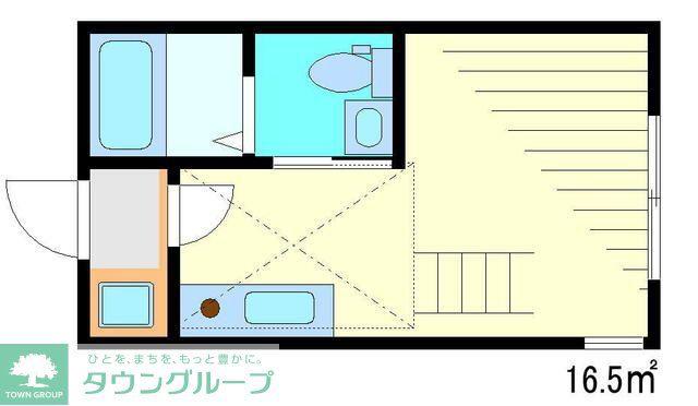 セブンフェリオ(ワンルーム/1階)の間取り写真