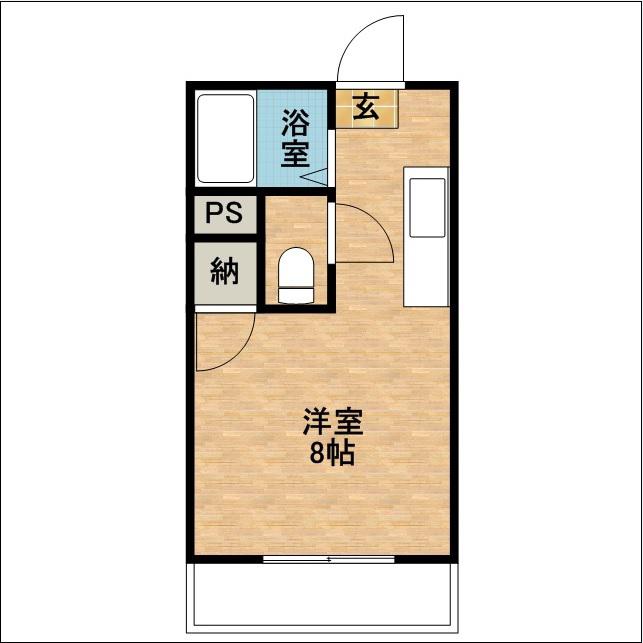 グレイス荒田壱番館(ワンルーム/5階)の間取り写真