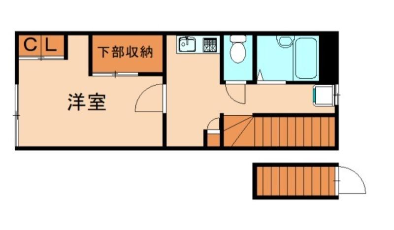 レオパレス天(1K/2階)の間取り写真