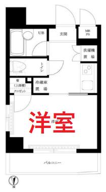 ルーブル蒲田伍番館(1K/3階)の間取り写真