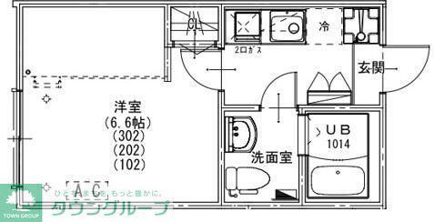 KEIAI RESIDENCE 東浦和(1K/2階)の間取り写真